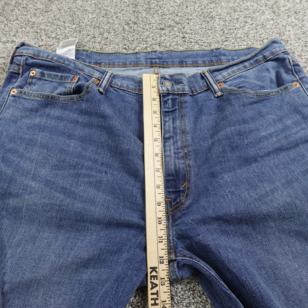 Levis Jeans Mens 40X30 Dark Blue Denim Pants 541 Athletic Taper Flex Stretch Dad - Picture 4 of 14